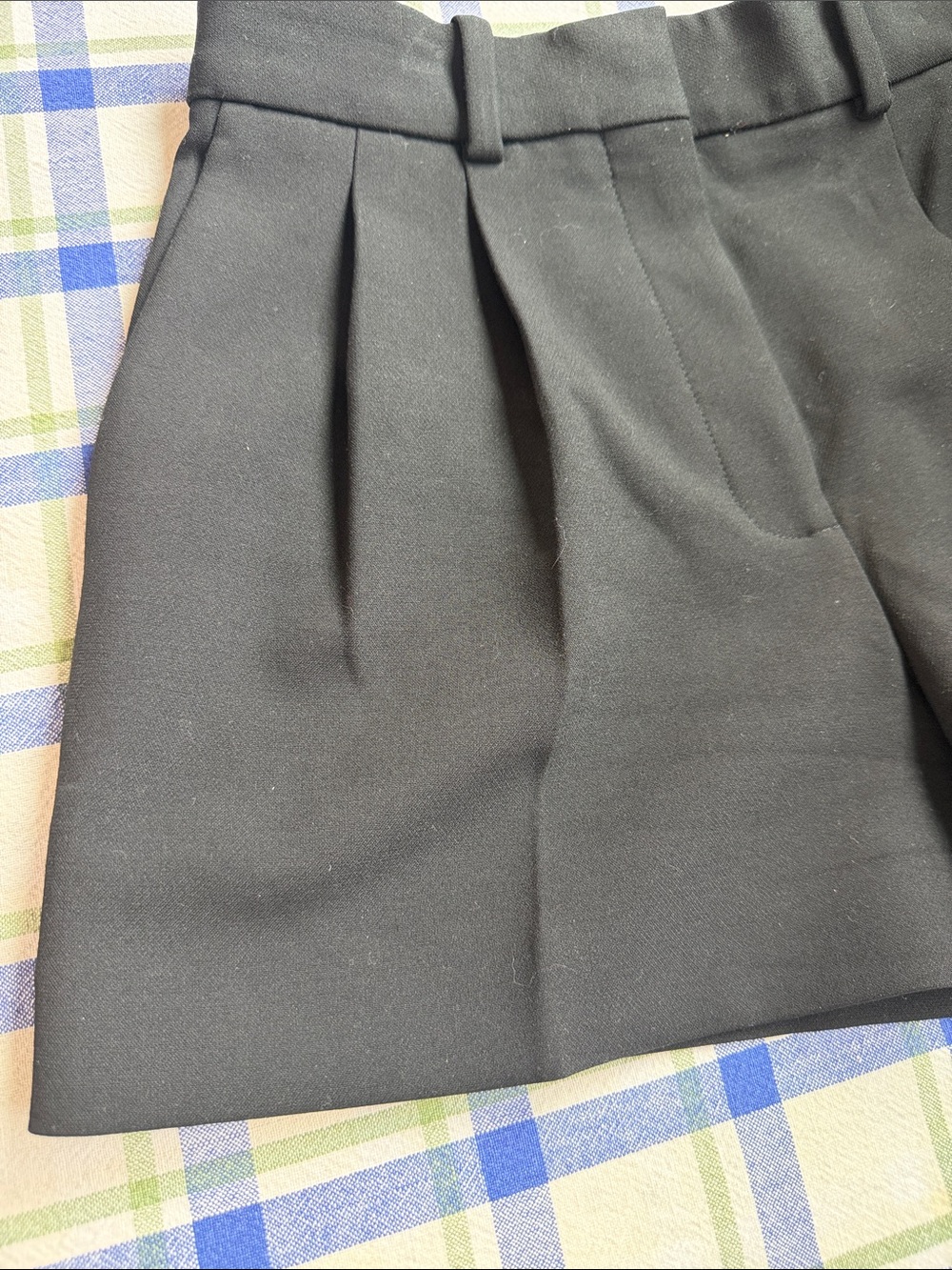 Babaton (by Aritzia) Women's Black Tailored Pleat Front Shorts 0 - Picture 5 of 13